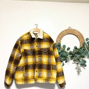 Levi's Cream Shearling Jacket